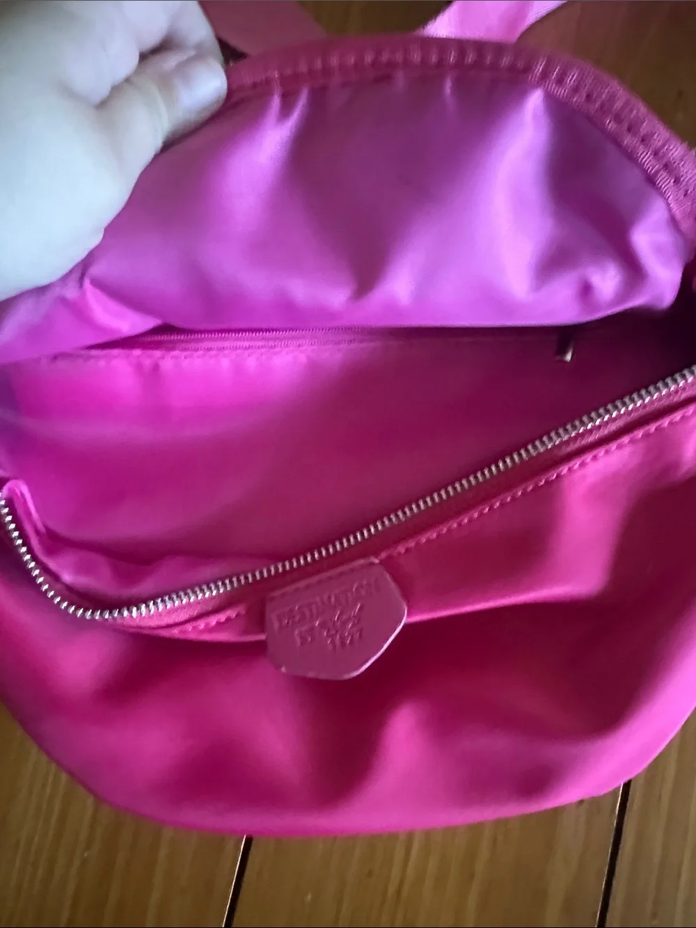 Hot Pink Crossbody Bag with Adjustable Strap